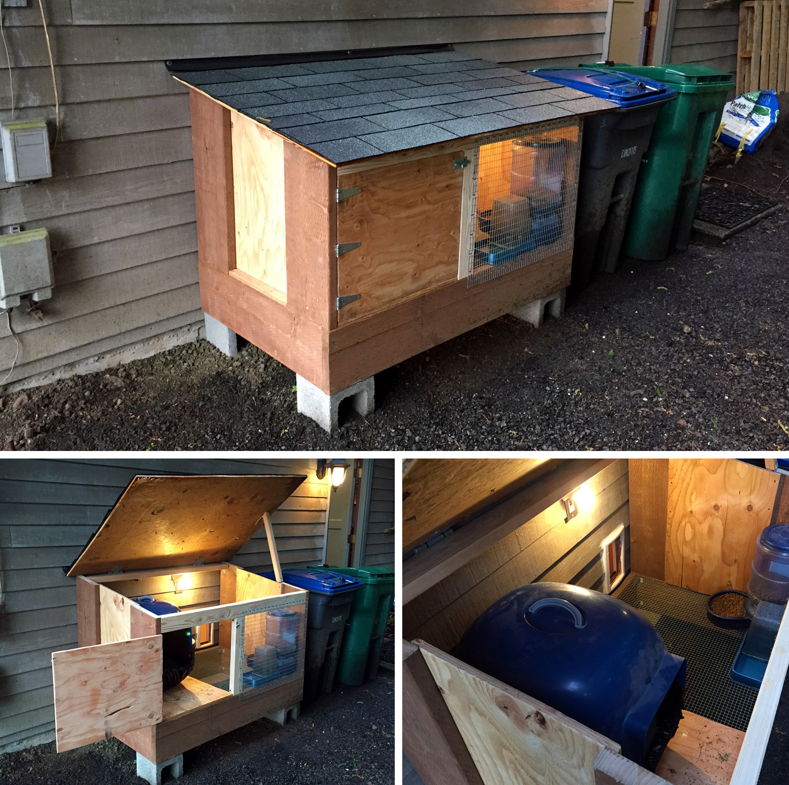 Outdoor Cat Room Gone Are The Litter Box Odors And The Food Messes In Our Downstairs Bathroom Forever Outdoor Cat House Outdoor Cat Shelter Feral Cat House